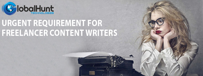 Urgent Requirement for Freelancer/Full Time Content Writers