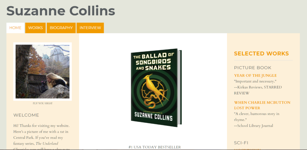 Suzanne Collin's Book